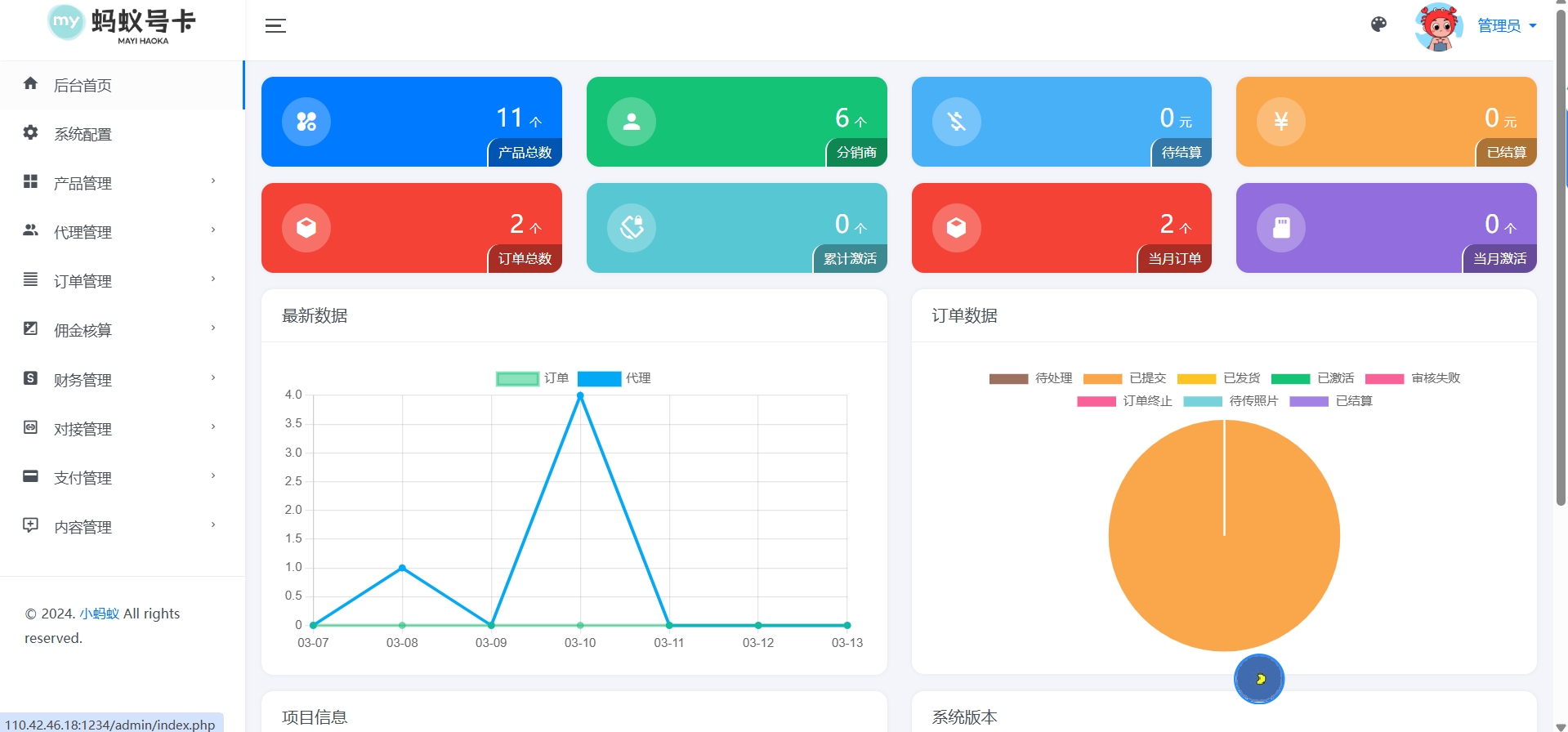 号卡分销管理系统源码三网正规手机流量卡推广系统源码带后台管理