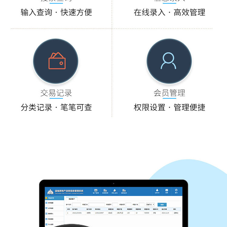 php+mysql源码|ThinkPHP|TP框架中小型房产中介管理系统|房产连锁