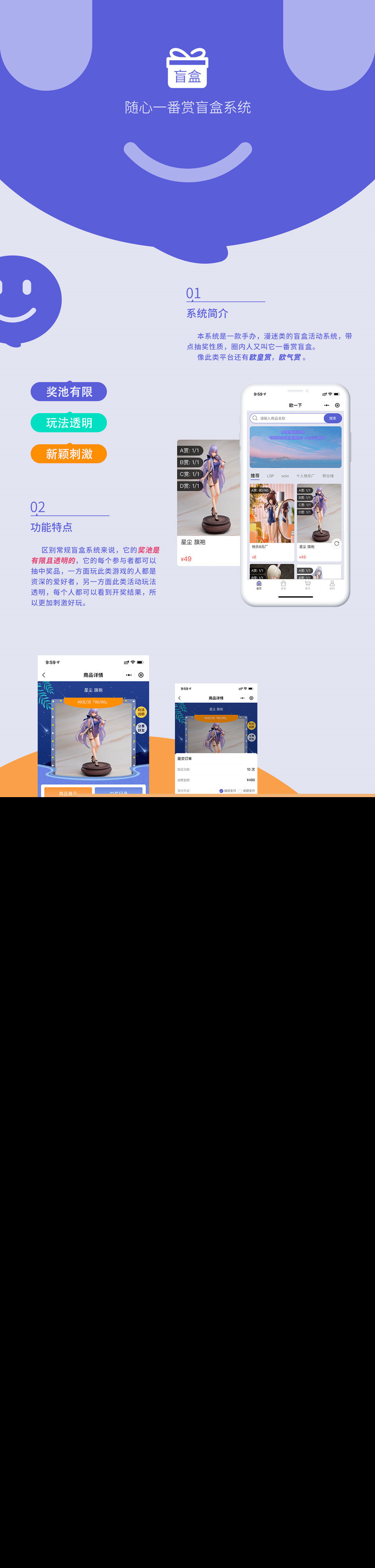 盲盒一番赏手办玩偶系统2.0