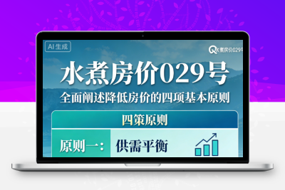 [水煮房价 029 号]全面阐述降低房价的四项 基本原则[已扎口]
