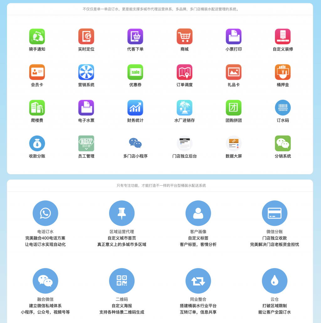 智慧水站送水桶装水一键订水一键购买水票小程序公众号app源码部署全开源