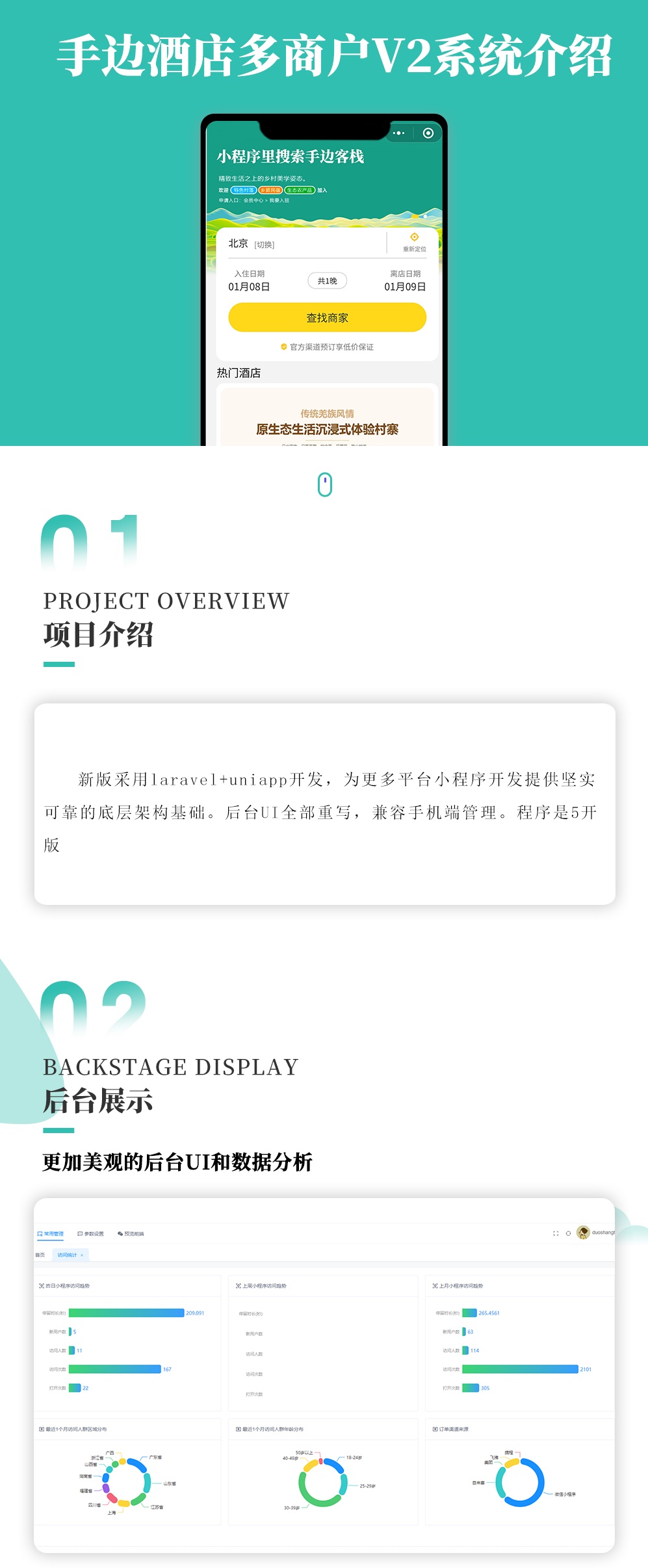 手边酒店多商户 独立版 SAAS账号